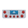 UP35118-CR Rear Center Panel With 4X 7 LED 4" Reflector Light & 3X 13 LED 2.5" Light & Visor-Red LED & Lens