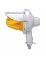 (CARD) 11 AMBER LED WATERMELON HONDA LIGHT W/ 1 1/8" ARM & VISOR - AMBER LENS
