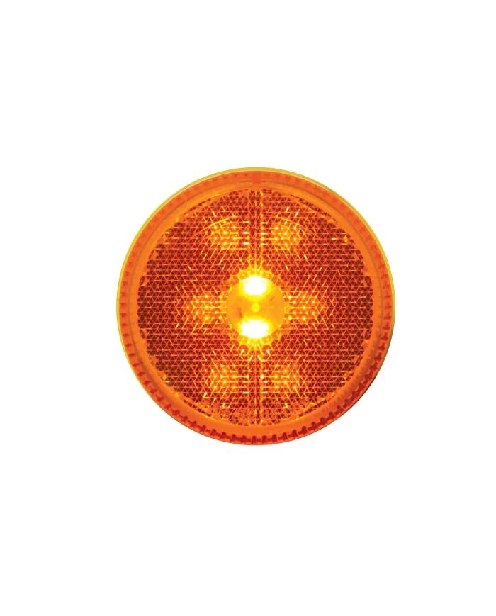 (BULK) 8 LED 2 1/2ö CLEARANCE / MARKER LIGHT - REFLECTORIZED AMBER LENS (BULK) 8 LED 2 1/2ö CLEARANCE / MARKER LIGHT - REFLECTORIZED AMBER LENS