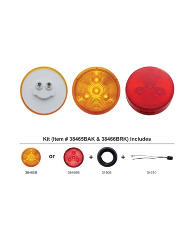 (BULK) 4 AMBER LED 2 1/2" LOW PROFILE CLEARANCE/ MARKER LIGHT - AMBER KIT (BULK) 4 AMBER LED 2 1/2" LOW PROFILE CLEARANCE/ MARKER LIGHT - AMBER KIT