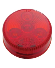 (CARD) 4 RED LED W/ 2 1/2" LOW PROFILE CLEARANCE/ MARKER LIGHT - RED LENS (CARD) 4 RED LED W/ 2 1/2" LOW PROFILE CLEARANCE/ MARKER LIGHT - RED LENS