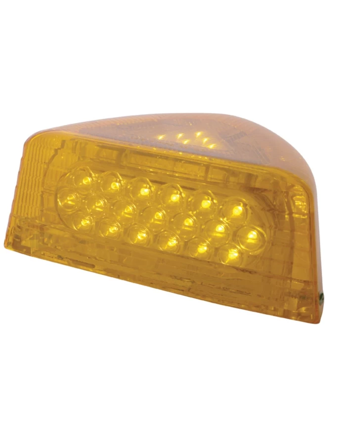 (CARD) 37 AMBER LED PETERBILT FRONT TURN SIGNAL LIGHT - AMBER LENS (CARD) 37 AMBER LED PETERBILT FRONT TURN SIGNAL LIGHT - AMBER LENS