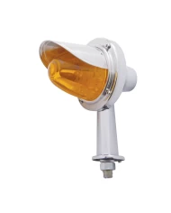 (CARD) 11 AMBER LED WATERMELON HONDA LIGHT W/ 2 1/8" ARM & VISOR - AMBER LENS