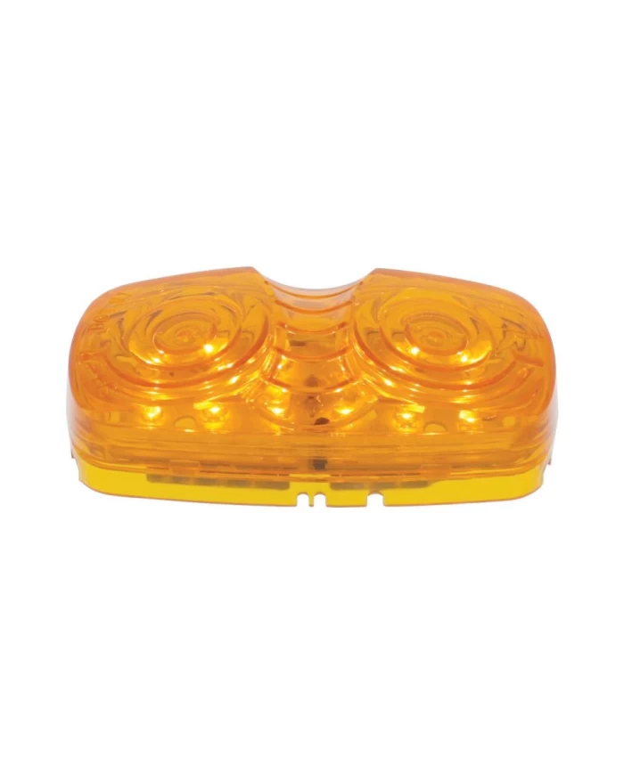 (BULK) 12 AMBER LED RECTANGULAR CLEARANCE/MARKER LIGHT - AMBER LENS (BULK) 12 AMBER LED RECTANGULAR CLEARANCE/MARKER LIGHT - AMBER LENS