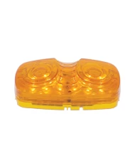 (BULK) 12 AMBER LED RECTANGULAR CLEARANCE/MARKER LIGHT - AMBER LENS (BULK) 12 AMBER LED RECTANGULAR CLEARANCE/MARKER LIGHT - AMBER LENS