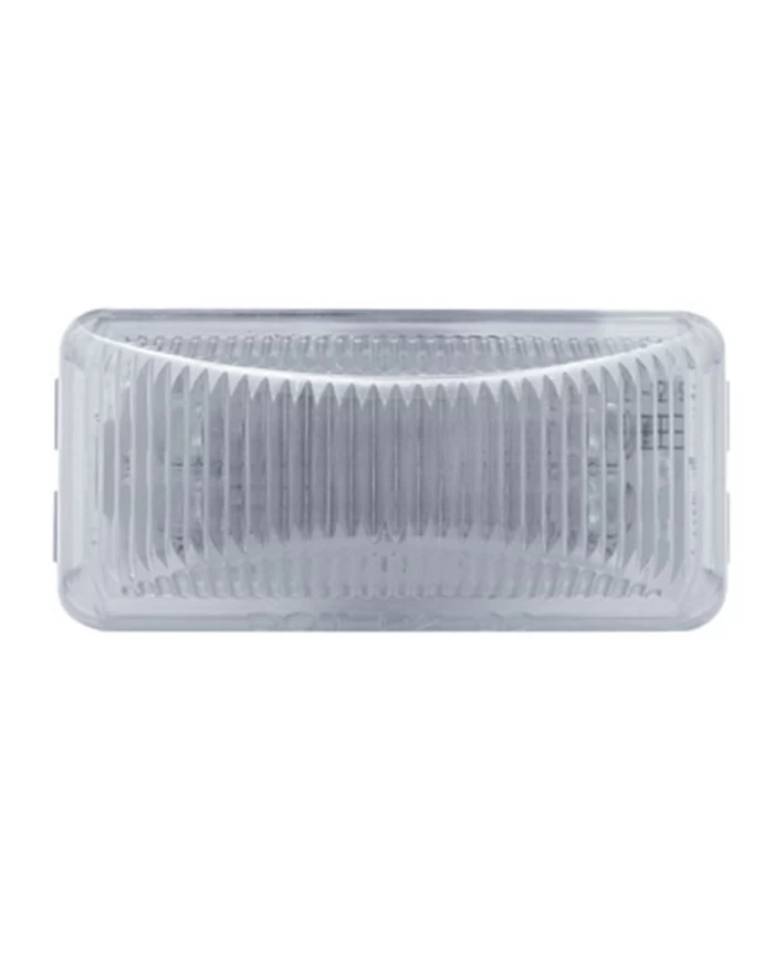 (CARD) 6 AMBER LED SMALL RECTANGULAR CLEARANCE/ MARKER LIGHT - CLEAR LENS (CARD) 6 AMBER LED SMALL RECTANGULAR CLEARANCE/ MARKER LIGHT - CLEAR LENS