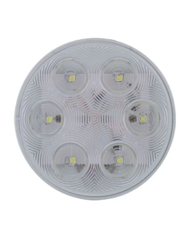 (CARD) 6 WHITE LED 4" BACK-UP LIGHT - CLEAR (CARD) 6 WHITE LED 4" BACK-UP LIGHT - CLEAR