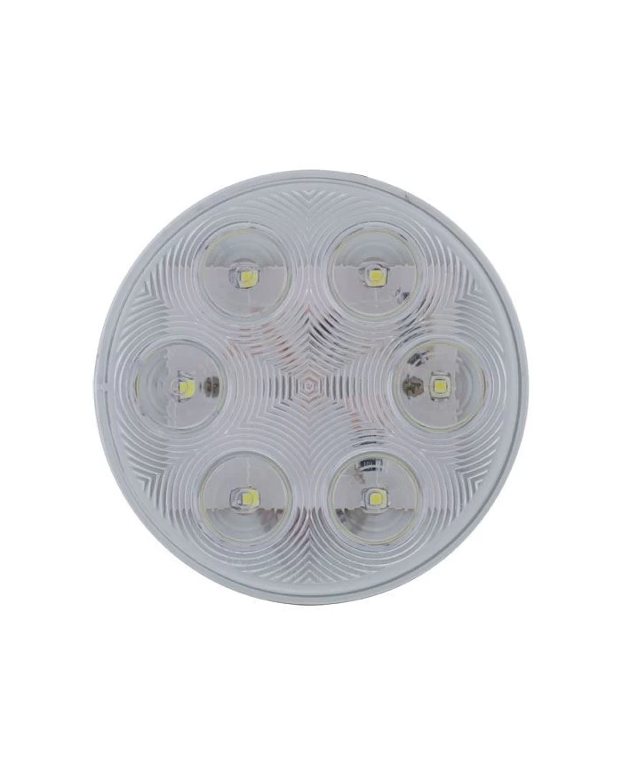 (CARD) 6 WHITE LED 4" BACK-UP LIGHT - CLEAR (CARD) 6 WHITE LED 4" BACK-UP LIGHT - CLEAR