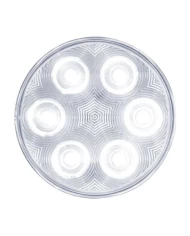 (CARD) 6 WHITE LED 4" BACK-UP LIGHT - CLEAR (CARD) 6 WHITE LED 4" BACK-UP LIGHT - CLEAR