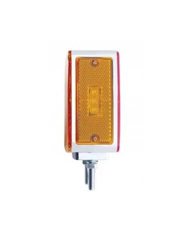 (CARD) 21+3 AMBER/21 RED LED SQUARE DOUBLE FACE SIGNAL LIGHT W/ DOUBLE STUD - PASSENGER (CARD) 21+3 AMBER/21 RED LED SQUARE DOUBLE FACE SIGNAL LIGHT W/ DOUBLE STUD - PASSENGER