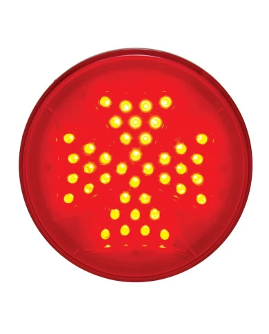 (BULK) 40 RED LED 4" IRON CROSS S/T/T LIGHT - RED LENS (BULK) 40 RED LED 4" IRON CROSS S/T/T LIGHT - RED LENS