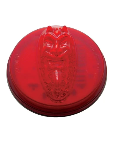 (CARD) 40 RED LED 4" DEVIL S/T/T LIGHT - RED LENS (CARD) 40 RED LED 4" DEVIL S/T/T LIGHT - RED LENS