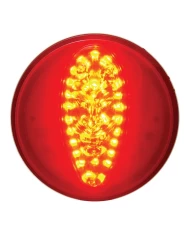 (BULK) 40 RED LED 4" DEVIL S/T/T LIGHT - RED LENS