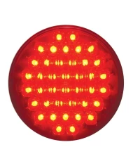 (BULK) 40 RED LED 4" S/T/T LIGHT W/ CHROME REFLECTOR - RED LENS (BULK) 40 RED LED 4" S/T/T LIGHT W/ CHROME REFLECTOR - RED LENS