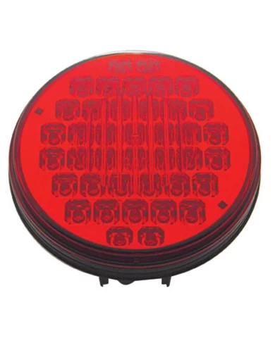 (BULK) 40 RED LED 4" S/T/T LIGHT W/ CHROME REFLECTOR - RED LENS (BULK) 40 RED LED 4" S/T/T LIGHT W/ CHROME REFLECTOR - RED LENS