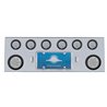 UP35260-SS Rear Center Panel With 2X 7 LED 4" Reflector Lights & 6X 13 LED 2.5" Lights -Red LED/Clear Lens