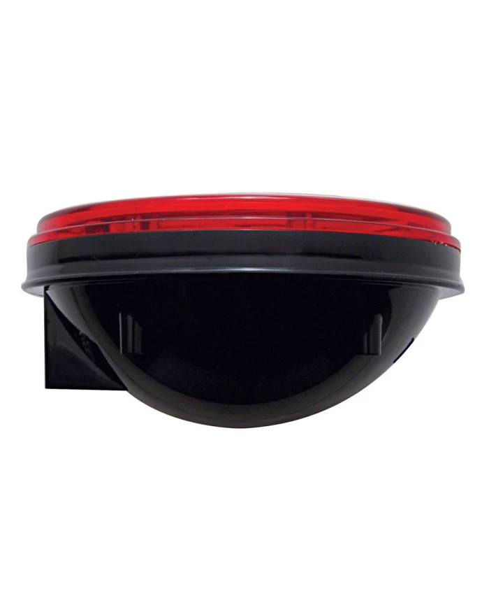 (BULK) 40 RED LED 4" S/T/T LIGHT W/ CHROME REFLECTOR - RED LENS