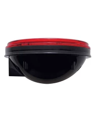 (BULK) 40 RED LED 4" S/T/T LIGHT W/ CHROME REFLECTOR - RED LENS