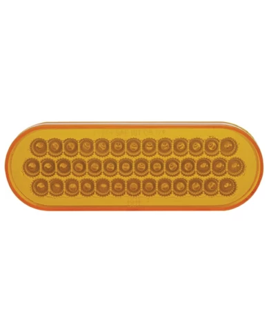 (CARD) 40 AMBER LED OVAL P/T/C REFLECTOR LIGHT - AMBER LENS (CARD) 40 AMBER LED OVAL P/T/C REFLECTOR LIGHT - AMBER LENS