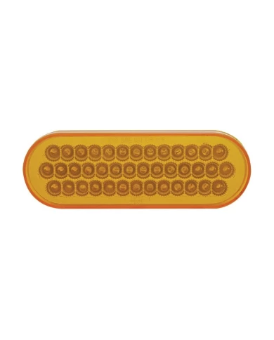(BULK) 40 AMBER LED OVAL P/T/C REFLECTOR LIGHT - AMBER LENS (BULK) 40 AMBER LED OVAL P/T/C REFLECTOR LIGHT - AMBER LENS
