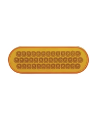 (BULK) 40 AMBER LED OVAL P/T/C REFLECTOR LIGHT - AMBER LENS (BULK) 40 AMBER LED OVAL P/T/C REFLECTOR LIGHT - AMBER LENS
