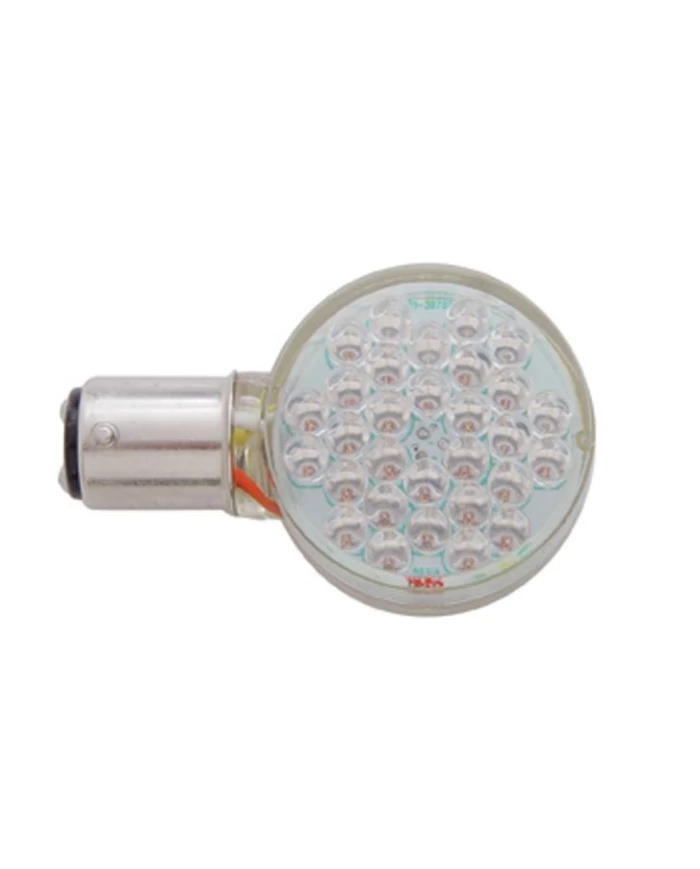(CARD) 30 AMBER LED RIGHT ANGLE 1157 BULB