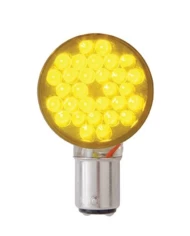 (CARD) 30 AMBER LED RIGHT ANGLE 1157 BULB