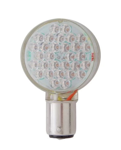 (CARD) 30 AMBER LED RIGHT ANGLE 1156 BULB (CARD) 30 AMBER LED RIGHT ANGLE 1156 BULB