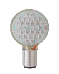 (CARD) 30 AMBER LED RIGHT ANGLE 1156 BULB