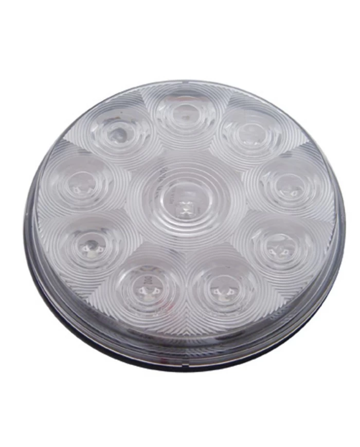 (CARD) 10 WHITE LED 4" UTILITY/AUXILIARY LIGHT - CLEAR LENS (CARD) 10 WHITE LED 4" UTILITY/AUXILIARY LIGHT - CLEAR LENS
