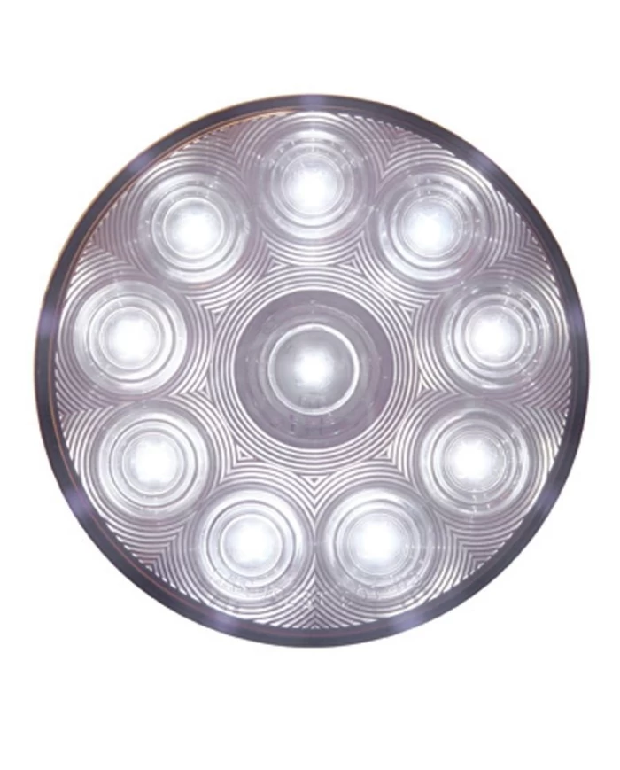 (CARD) 10 WHITE LED 4" UTILITY/AUXILIARY LIGHT - CLEAR LENS (CARD) 10 WHITE LED 4" UTILITY/AUXILIARY LIGHT - CLEAR LENS