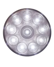 (CARD) 10 WHITE LED 4" UTILITY/AUXILIARY LIGHT - CLEAR LENS (CARD) 10 WHITE LED 4" UTILITY/AUXILIARY LIGHT - CLEAR LENS