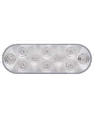 (CARD) 10 WHITE LED OVAL UTILITY/AUXILIARY LIGHT - CLEAR LENS (CARD) 10 WHITE LED OVAL UTILITY/AUXILIARY LIGHT - CLEAR LENS