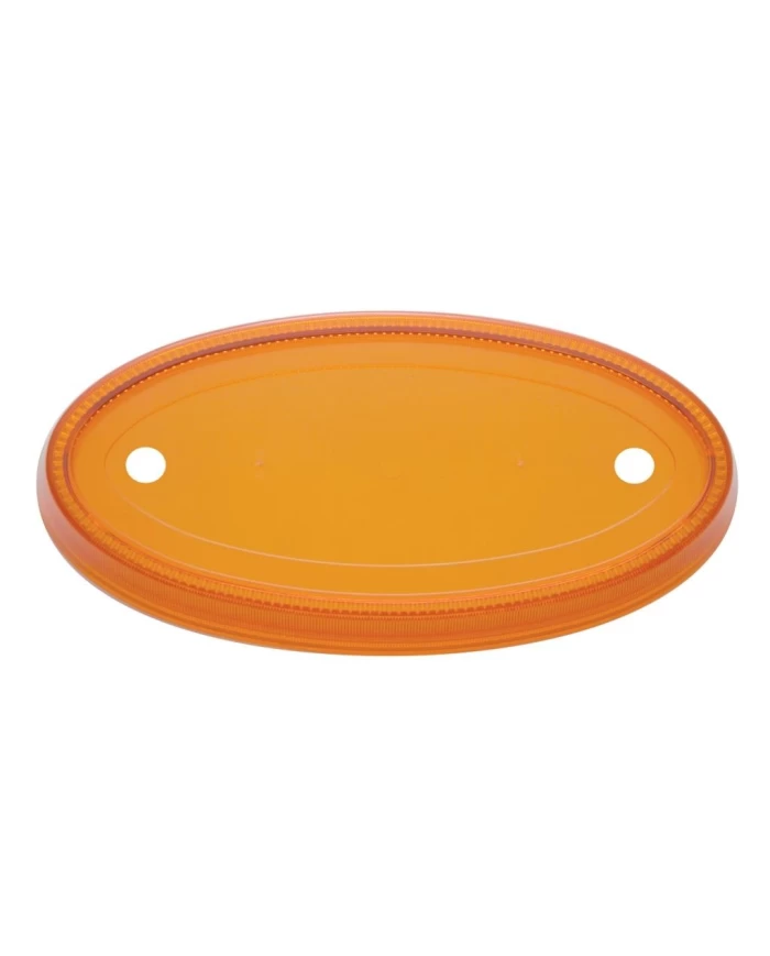 (BULK) PETERBILT EMBLEM LENS FOR 32 LED PETERBILT EMBLEM LIGHT (SMALL) - AMBER LENS