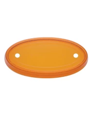 (BULK) PETERBILT EMBLEM LENS FOR 32 LED PETERBILT EMBLEM LIGHT (SMALL) - AMBER LENS