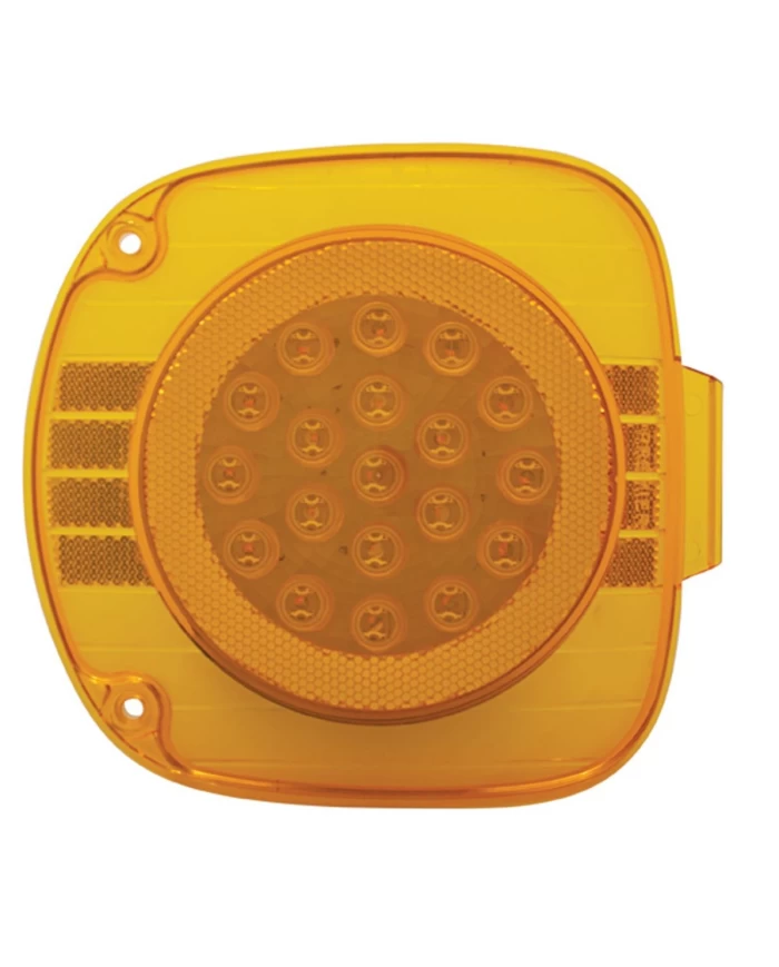 (CARD) 22 AMBER LED FREIGHTLINER FRONT TURN SIGNAL LIGHT - AMBER LENS (CARD) 22 AMBER LED FREIGHTLINER FRONT TURN SIGNAL LIGHT - AMBER LENS