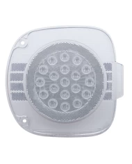 (CARD) 22 AMBER LED FREIGHTLINER FRONT TURN SIGNAL LIGHT - CLEAR LENS