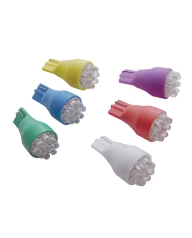 (2/CARD) 9 BLUE LED 904 BULB 9.3 WATTS (2/CARD) 9 BLUE LED 904 BULB 9.3 WATTS