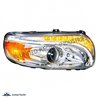 UP35803-Chrome Projection Headlight With LED Turn & DRL For Peterbilt 389 (2008-2023) & 388 (2008-2015)- Passenger