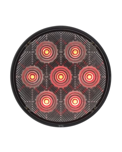 (CARD) 7 RED LED 4" "COMPETITION SEREIS" S/T/T LIGHT - CLEAR LENS (CARD) 7 RED LED 4" "COMPETITION SEREIS" S/T/T LIGHT - CLEAR LENS
