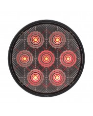 (BULK) 7 RED LED 4" "COMPETITION SEREIS" S/T/T LIGHT - CLEAR LENS
