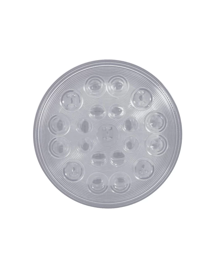 (CARD) 21 RED LED 4" S/T/T LIGHT - CLEAR LENS