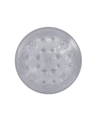 (CARD) 21 RED LED 4" S/T/T LIGHT - CLEAR LENS