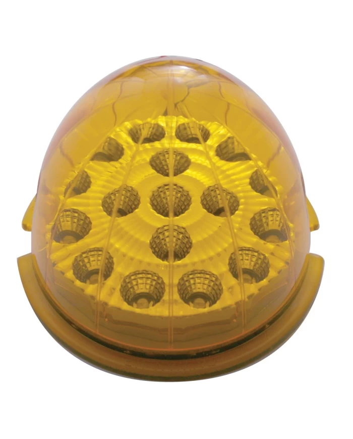 (CARD) 17 AMBER LED ROUND REFLECTOR AUXILIARY/CAB LIGHT - AMBER LENS (CARD) 17 AMBER LED ROUND REFLECTOR AUXILIARY/CAB LIGHT - AMBER LENS