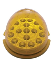 (CARD) 17 AMBER LED ROUND REFLECTOR AUXILIARY/CAB LIGHT - AMBER LENS (CARD) 17 AMBER LED ROUND REFLECTOR AUXILIARY/CAB LIGHT - AMBER LENS