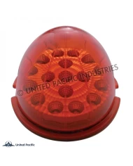 (CARD) 17 RED LED ROUND REFLECTOR AUXILIARY/CAB LIGHT - RED LENS (CARD) 17 RED LED ROUND REFLECTOR AUXILIARY/CAB LIGHT - RED LENS