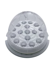 (CARD) 17 AMBER LED ROUND REFLECTOR AUXILIARY/CAB LIGHT - CLEAR LENS (CARD) 17 AMBER LED ROUND REFLECTOR AUXILIARY/CAB LIGHT - CLEAR LENS