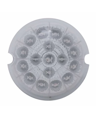 (CARD) 17 RED LED ROUND REFLECTOR AUXILIARY/CAB LIGHT - CLEAR LENS (CARD) 17 RED LED ROUND REFLECTOR AUXILIARY/CAB LIGHT - CLEAR LENS