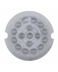 (CARD) 17 RED LED ROUND REFLECTOR AUXILIARY/CAB LIGHT - CLEAR LENS (CARD) 17 RED LED ROUND REFLECTOR AUXILIARY/CAB LIGHT - CLEAR LENS