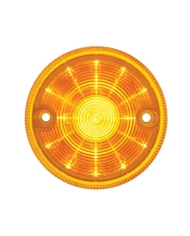 (BULK) 15 AMBER LED 3" DUAL FUNCTION DOUBLE FACE LIGHT - AMBER LENS